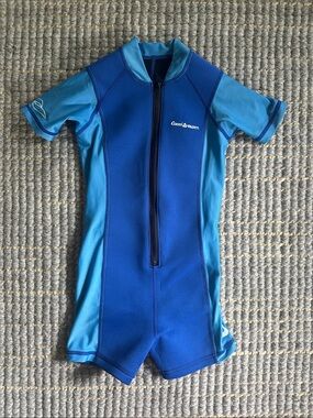 Cressi Kids' Short Sleeve Swim Suit in Blue